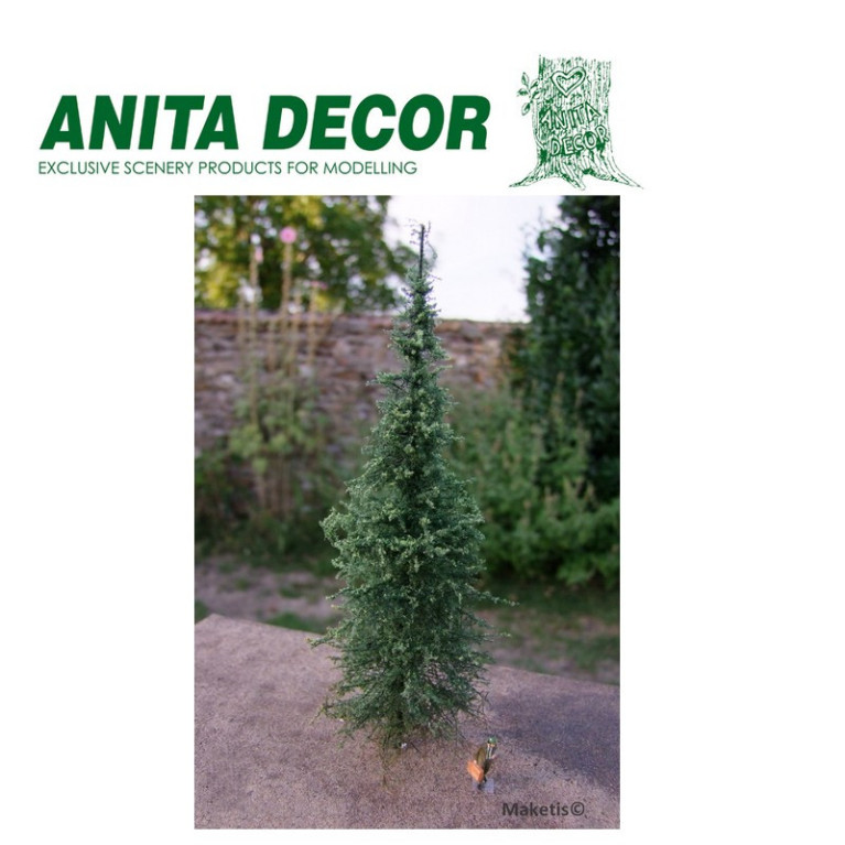 Set de 3 sapins 20 cm Anita Decor AD-8000-20 - Maketis