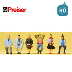 Passagers assis HO Preiser 10537 - Maketis