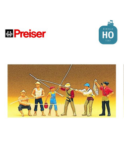 Pêcheurs HO Preiser 10077-Maketis