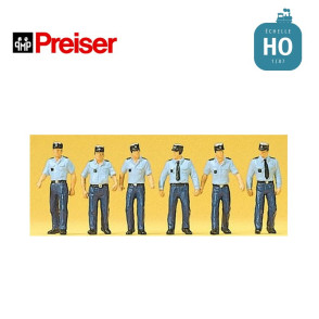 Policiers Français marchant HO Preiser 10341 - Maketis
