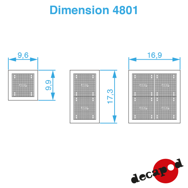 Kabeleinführungsschächte H0 Decapod 4801 - Maketis Kabeleinführungsschächte H0 Decapod 4801 - Maketis
