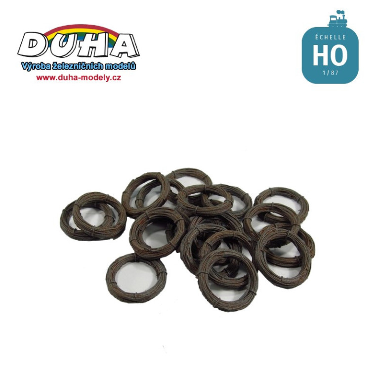 Bobines de fils neuves D14 mm 20 pièces HO Duha 11595-Maketis Bobines de fils neuves D14 mm 20 pièces HO Duha 11595-Maketis