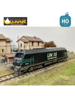 Locomotive Diesel BB 75110 Lineas noire EP VI Digital son HO Os.kar OS7501DCCS - Maketis