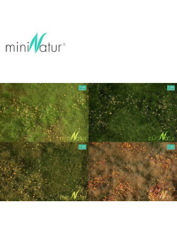 Fertile plain meadow with weeds HO/O 50x31.5 cm Mininatur 734-2x H - Maketis