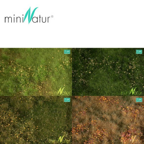 Fertile plain meadow with weeds 25x15,5 cm HO/O Mininatur 734-2x S - Maketis
