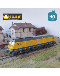 Locomotive Diesel BB 75103 TSO "LGV SEA" jaune EP VI Analogique HO Os.kar OS7502 - Maketis