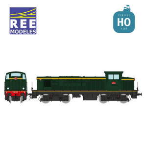 Locomotive Diesel 040 DE 09 Livrée d'origine région Sud-Ouest SNCF Ep III Analogique HO REE JM-013 - Maketis