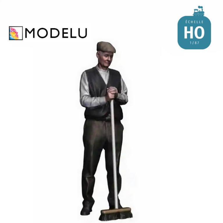 Homme avec un balai HO Modelu 0138-087 - Maketis Homme avec un balai HO Modelu 0138-087 - Maketis