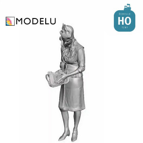 Femme Année 1940 HO Modelu 1556-087 - Maketis