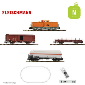 Coffret de départ Digital Z21 Locomotive diesel BR 111 avec wagons de marchandises DR Ep IV N Fleischmann 5170001 - Maketis