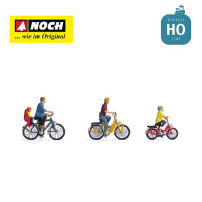 Famille en balade à vélo HO Noch 15909 - Maketis