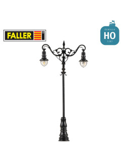 Réverbère LED Lampes boules suspendues Blanc chaud HO Faller 180214 - Maketis