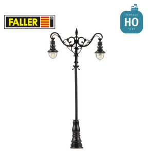 Réverbère LED Lampes boules suspendues Blanc chaud HO Faller 180214 - Maketis