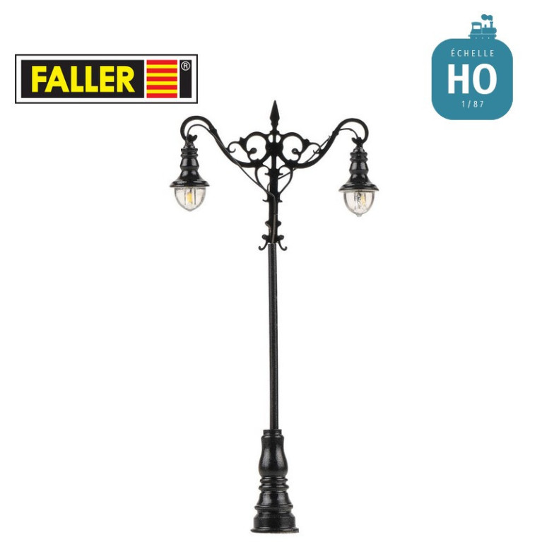 Réverbère LED Lampes boules suspendues Blanc chaud HO Faller 180214 - Maketis Réverbère LED Lampes boules suspendues Blanc chaud HO Faller 180214 - Maketis