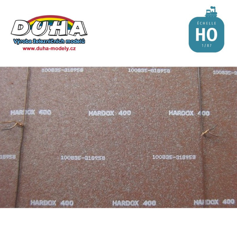 Plaques d'acier Hardox 400 HO Duha 11220-D - Maketis