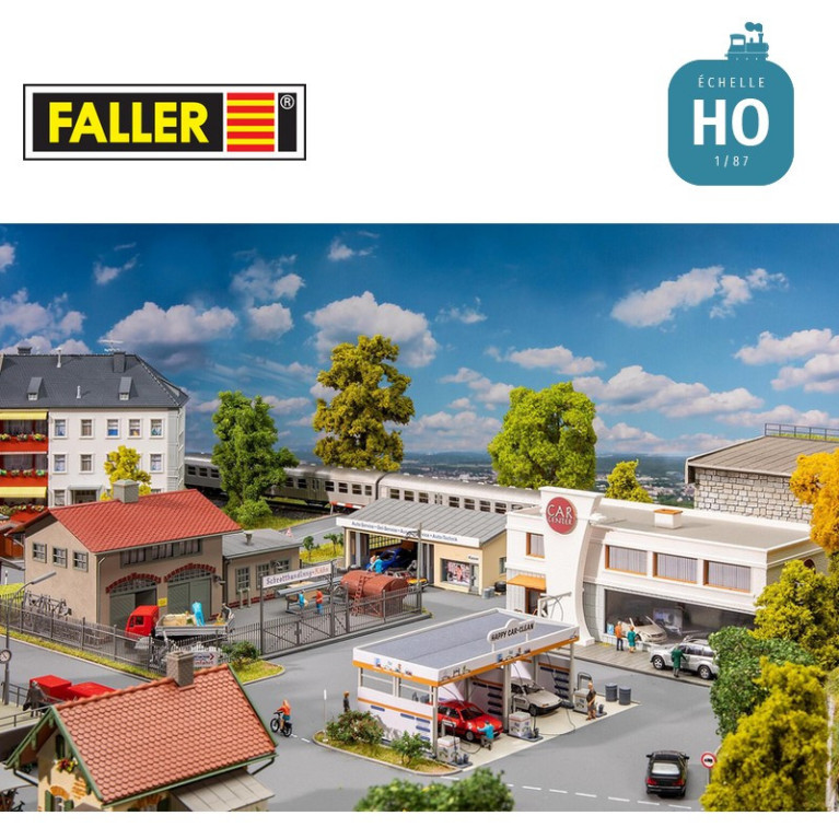 Coffret promotionnel Parc industriel HO Faller 190086 - Maketis