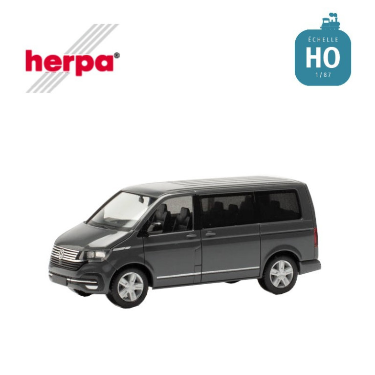 VW T 6.1 Caravelle gris foncé HO Herpa 096782 - Maketis