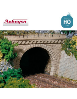 Entrées de tunnel voie double HO Auhagen 11343