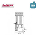 Petit silo à céréales HO Auhagen 11446 - Maketis