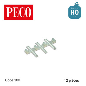 Eclisses isolantes HO Code 100 Peco (12 pièces) SL11 - Maketis