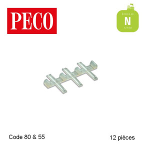 Eclisses isolantes N Code 80 & 55 Peco (12 pièces) SL-311 - Maketis