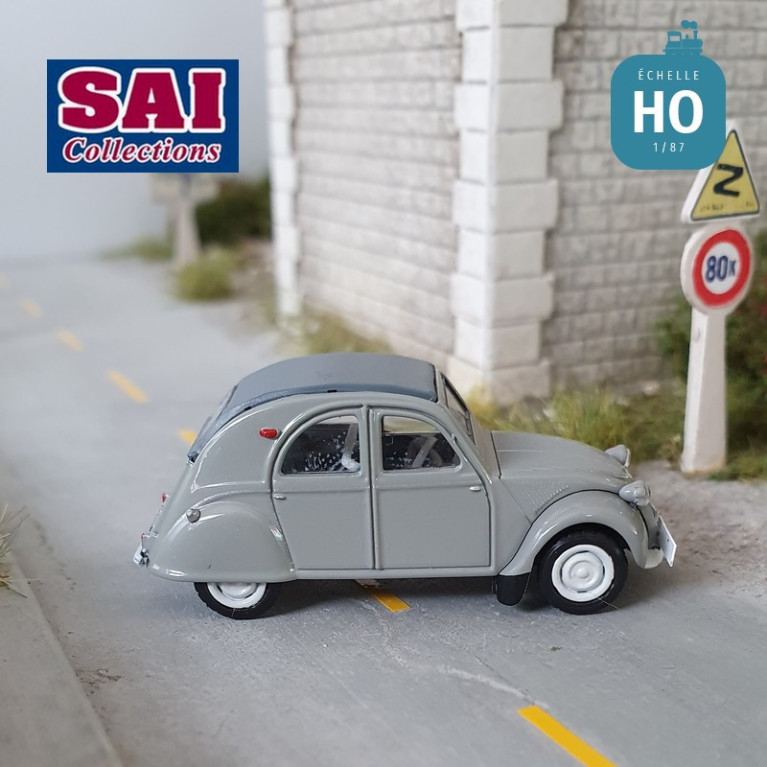 Citroën 2 CV AZLP 1958, grise, capote fermée, gendarmerie HO SAI 6020 - Maketis Citroën 2 CV AZLP 1958, grise, capote fermée, gendarmerie HO SAI 6020 - Maketis