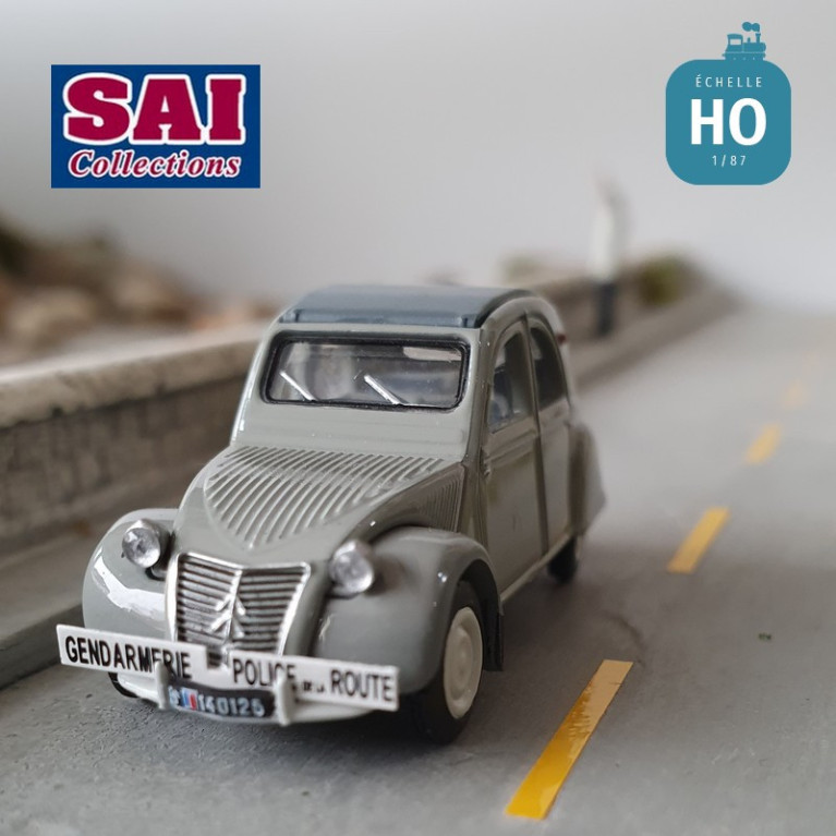 Citroën 2 CV AZLP 1958, grise, capote fermée, gendarmerie HO SAI 6020 - Maketis Citroën 2 CV AZLP 1958, grise, capote fermée, gendarmerie HO SAI 6020 - Maketis