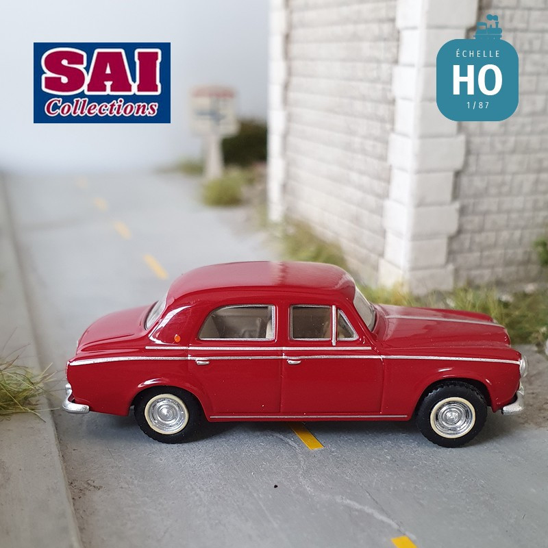 Peugeot 403 berline rouge rubis HO SAI 6204 - Maketis