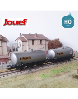 Coffret 2 wagons-citernes à 3 essieux "Algeco" SNCF Ep III HO Jouef HJ6221 - Maketis