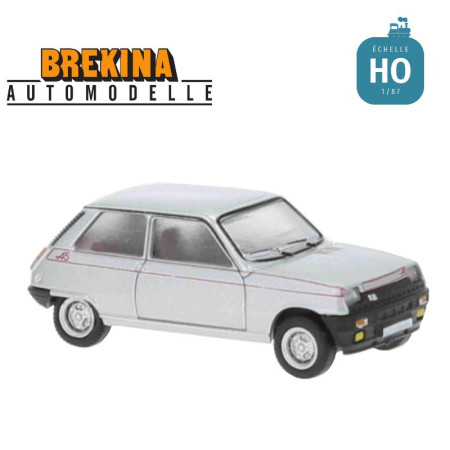 Renault 5 Alpine 1980 Gris métallisé HO Brekina 7220 - Maketis