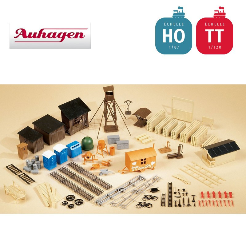 Assortiment accessoires n° 1 HO/TT Auhagen 42652 - Maketis