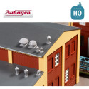 Cheminée d'aération de toiture HO Auhagen 80103 - Maketis