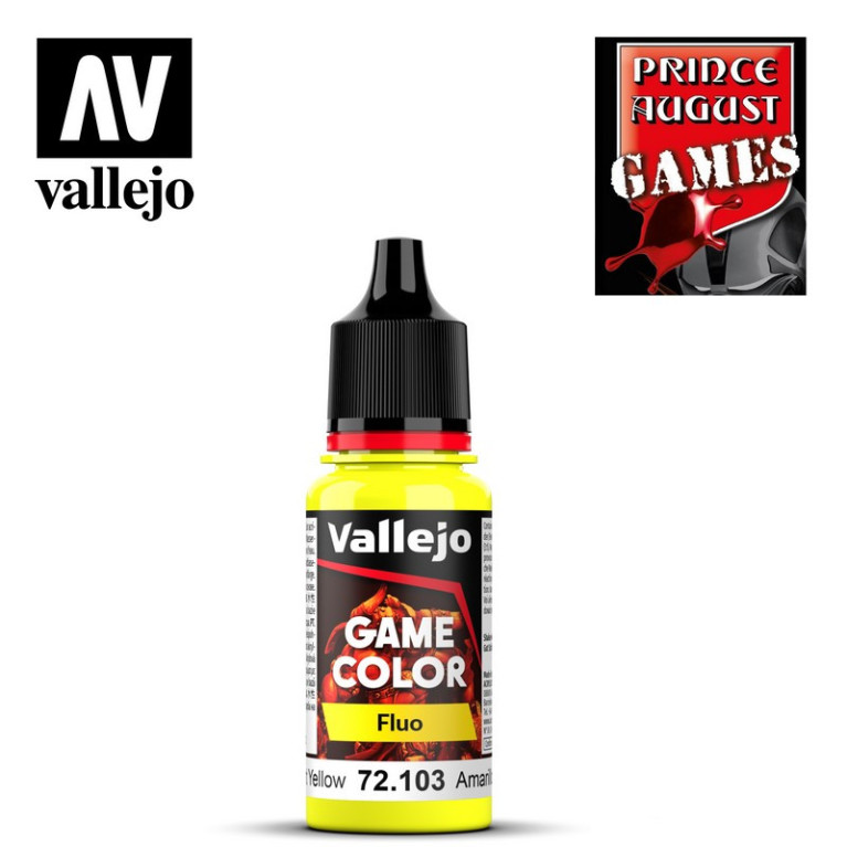 Peinture Game color Fluo 18 ml Prince August-Maketis Peinture Game color Fluo 18 ml Prince August-Maketis