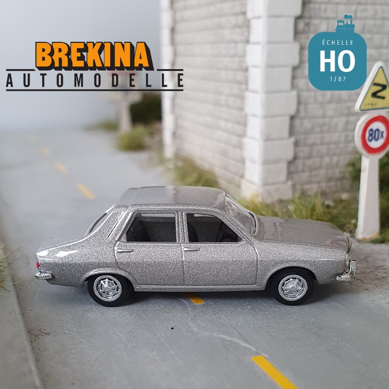 Renault 12 TL Gris métallisé HO Brekina 2220 - Maketis