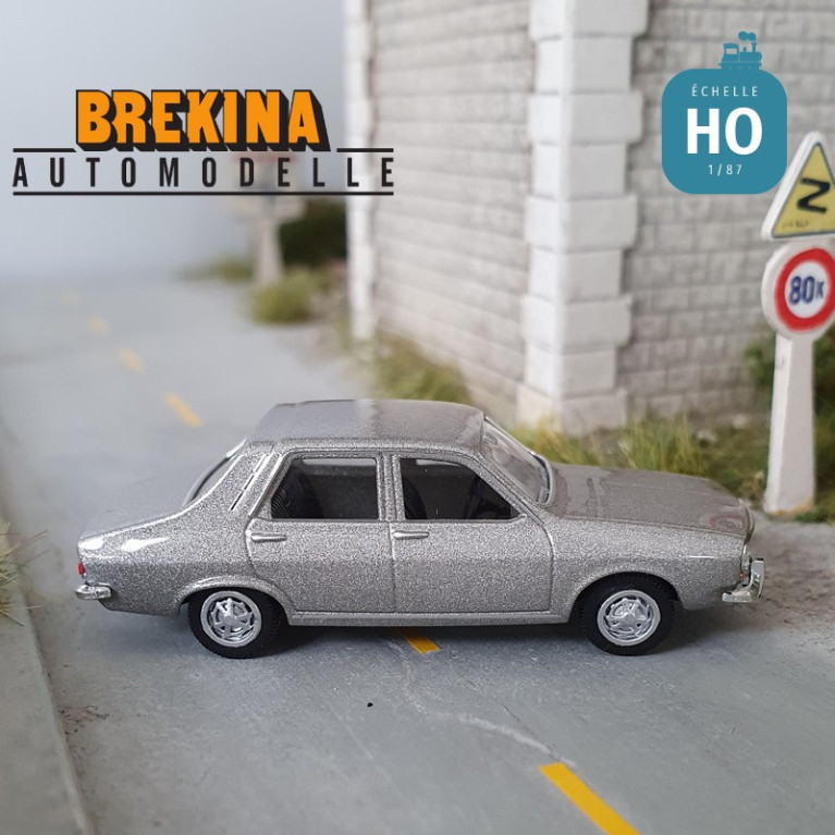 Renault 12 TL Gris métallisé HO Brekina 2220 - Maketis