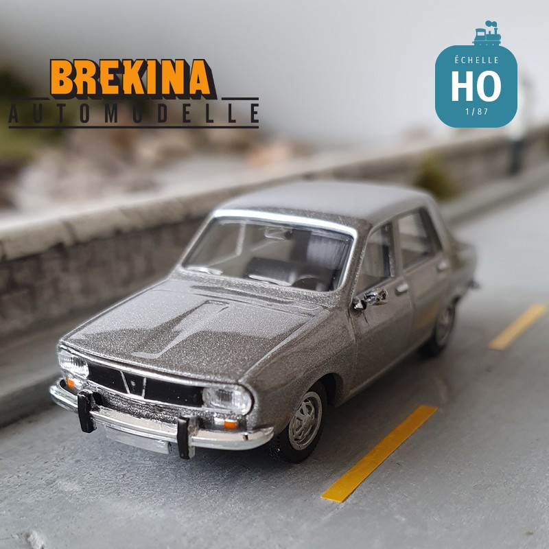 Renault 12 TL Gris métallisé HO Brekina 2220 - Maketis