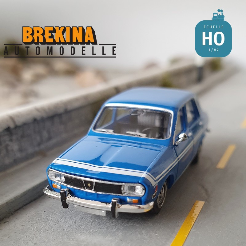 Renault 12 Gordini bleue HO Brekina 2230 - Maketis