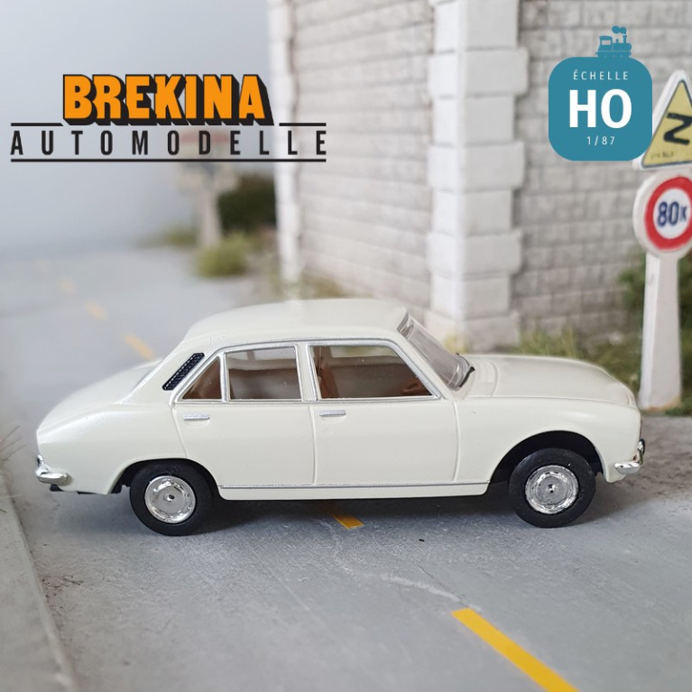 Peugeot 504, blanche HO Brekina SAI2081 - Maketis