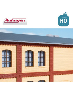 Colonnes pour étage supérieur et frises briques rouges HO Auhagen 80416 - Maketis
