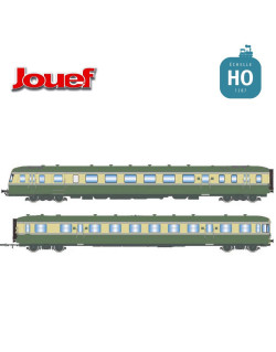 Autorail RGP II X 2717 et remorque XR 7710 SNCF Ep III Analogique HO Jouef HJ2418 - Maketis