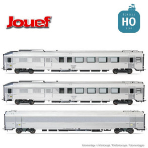 Coffret 3 voitures "Train Expo" 1/2 SNCF Ep VI HO Jouef HJ4178 - Maketis