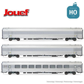 Coffret 3 voitures "Train Expo" 2/2 SNCF Ep VI HO Jouef HJ4179 - Maketis
