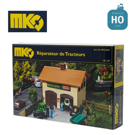 Garage d'engins agricoles en Kit HO MKD2021 - Maketis