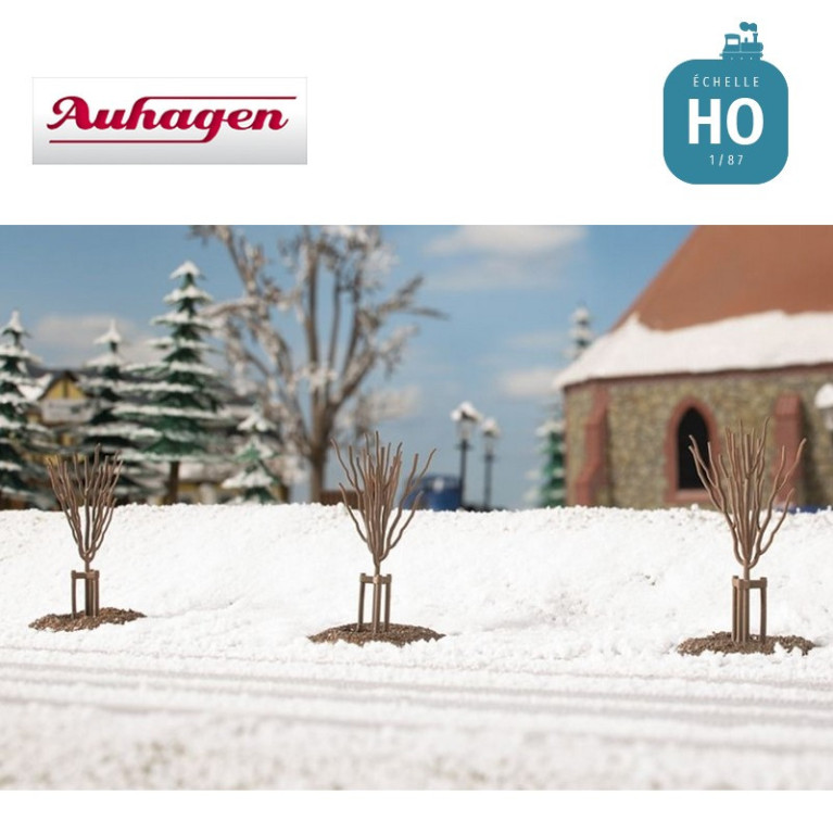 Jeunes arbres en hiver (10 pièces) HO Auhagen 70951 - Maketis