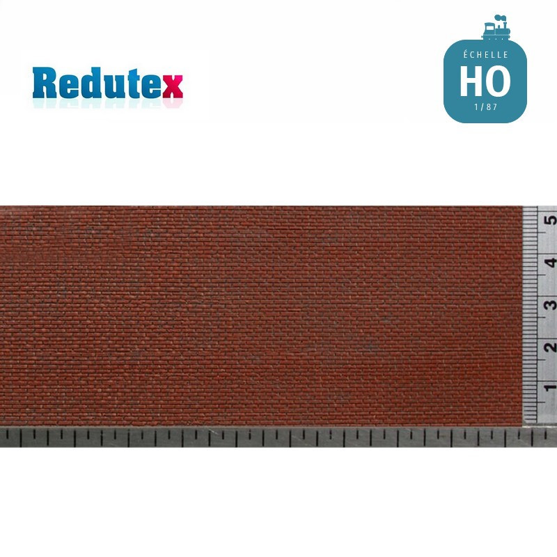 Briques irrégulières rouge foncé HO RedutexBriques irrégulières rouge foncé HO (1/87) Redutex 087LV113 - Maketis