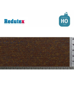 Briques régulières rouge foncé HO (1/87) Redutex 087LD123 - Maketis