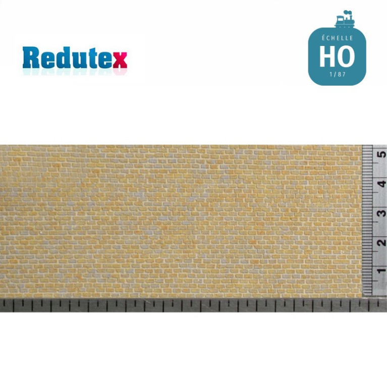 Mur de pierres ocre gris HO (1/87) Redutex 087BL121 - Maketis