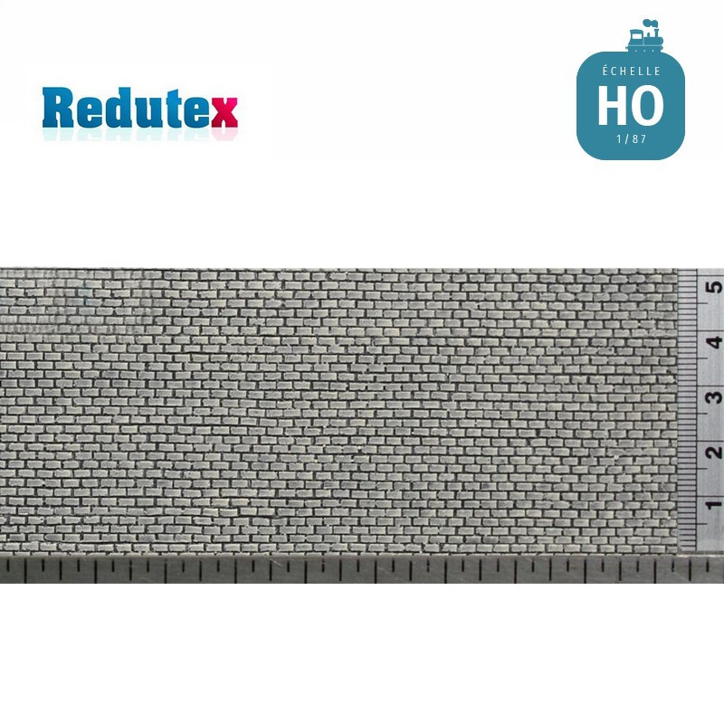 Mur de pierres grises HO (1/87) Redutex 087BL112 - Maketis