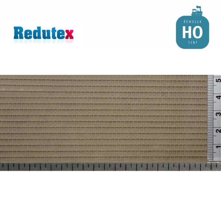 Tuiles mécaniques beige HO (1/87) Redutex 087TF111 - Maketis