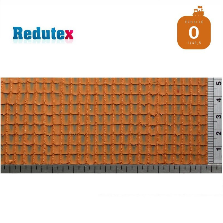 Tuiles mécaniques Castillanes oranges O (1/43,5) Redutex 043TC112